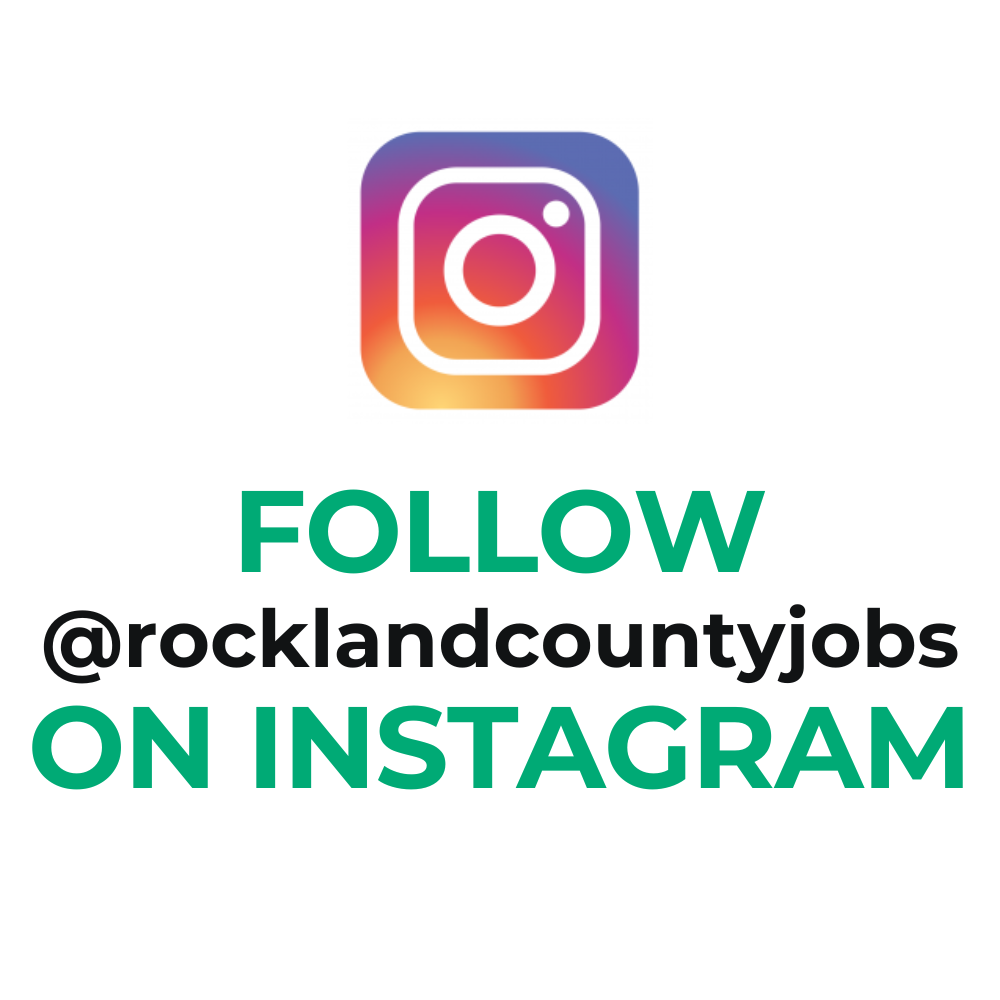 Follow @rocklandcountyjobs on Instagram