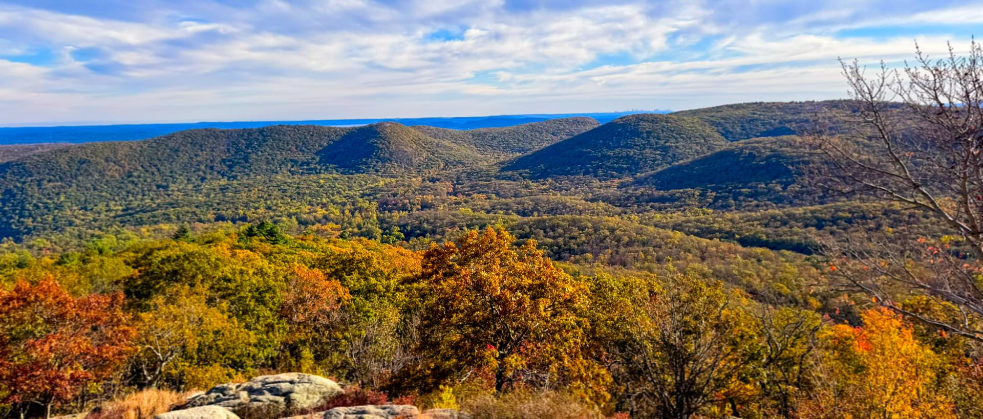 Bear Mountain Panorama in Fall