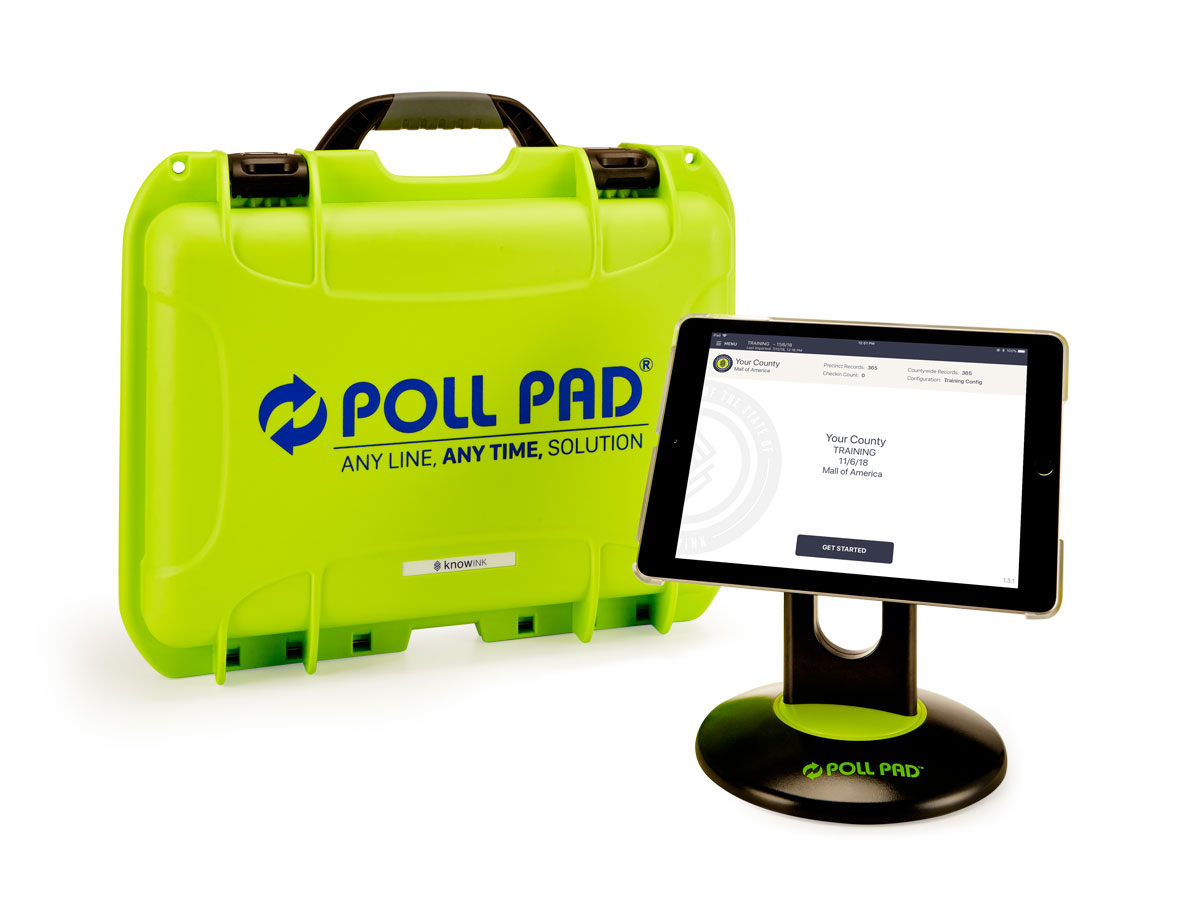 Electronic poll pad